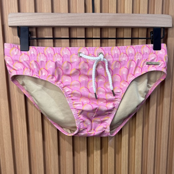 Parke & Ronen Other - Parke & Ronen Pink Patterned Swim breif small